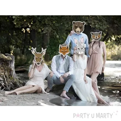 maska zajac papierowa partydeco