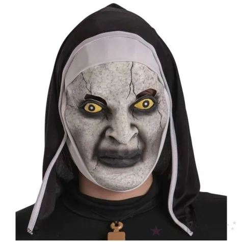 maska zakonnica z kapturem lateksowa carnival toys