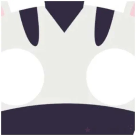 maska zebra filcowa partypal