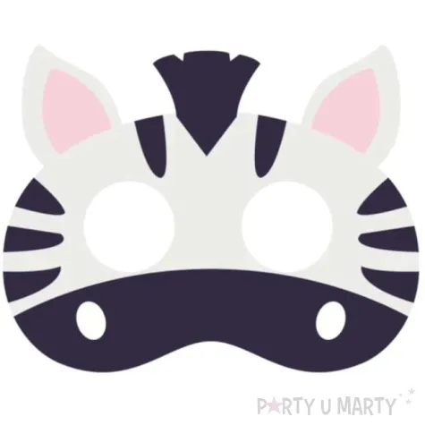 maska zebra filcowa partypal