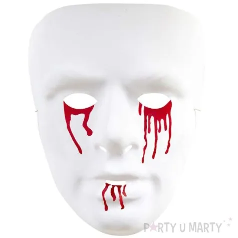 maska zjawa z krwawiacymi oczami plastikowa widmann