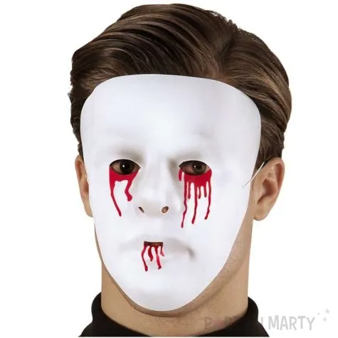maska zjawa z krwawiacymi oczami plastikowa widmann