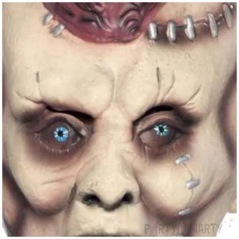 maska zombie frankenstein lateksowa smiffys