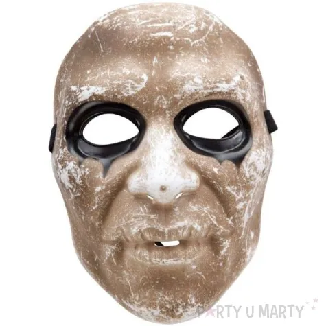 maska zombie morderca brazowa plastikowa carnival toys