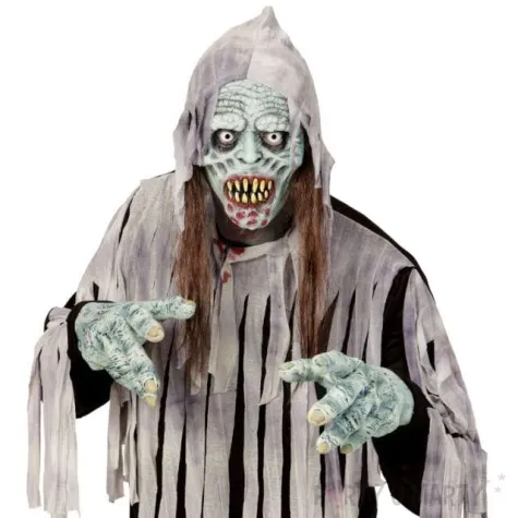 maska zombie z warkoczami widmann