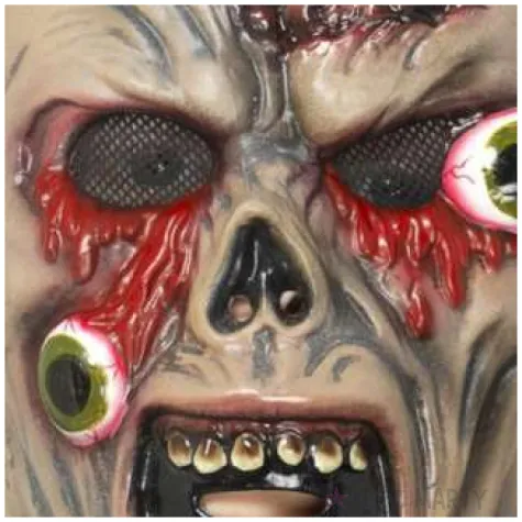 maska zombie z wypadajacymi oczami smiffys