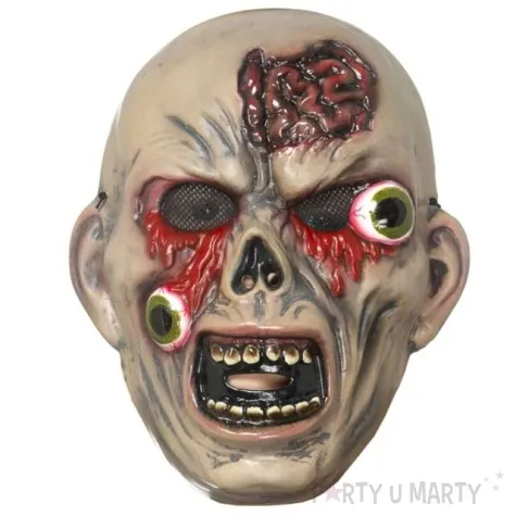maska zombie z wypadajacymi oczami smiffys
