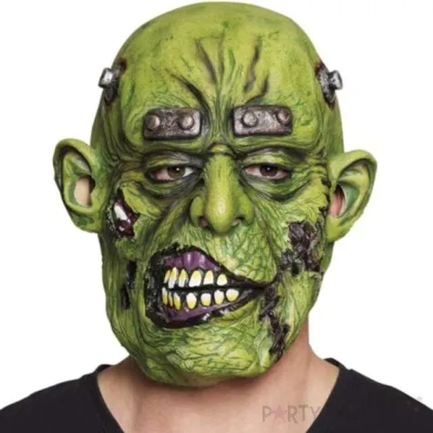 maska zombie zielony lateksowa boland