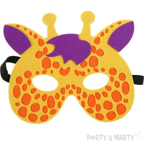 maska zwierzeta zyrafa filcowa arpex