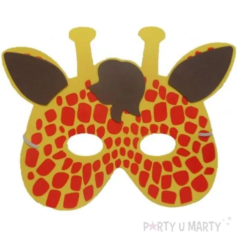 maska zyrafa piankowa partytino