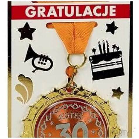 medal jestes super liczba 30 zloty passion cards
