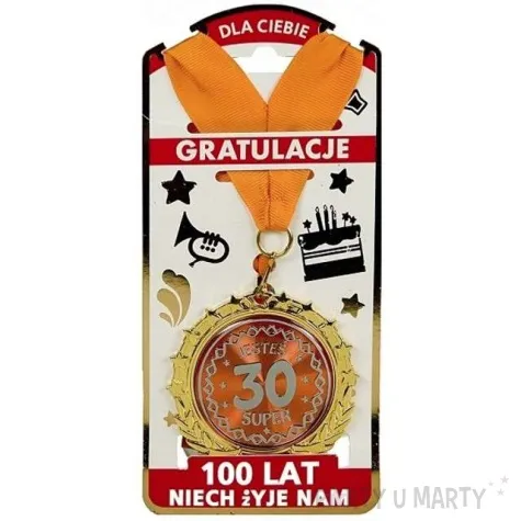medal jestes super liczba 30 zloty topgift