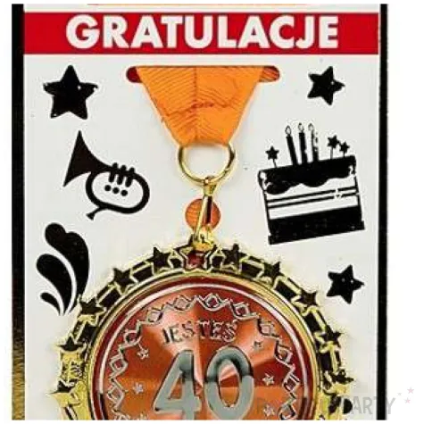 medal jestes super liczba 40 zloty topgift