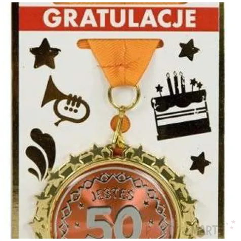 medal jestes super liczba 50 zloty passion cards