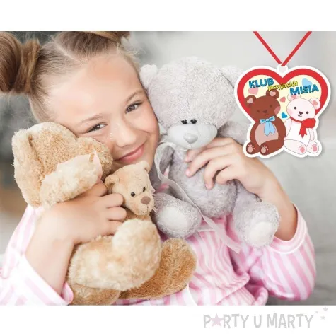 medal papierowy klub przyjaciol misia mix 6x6 cm 5 szt