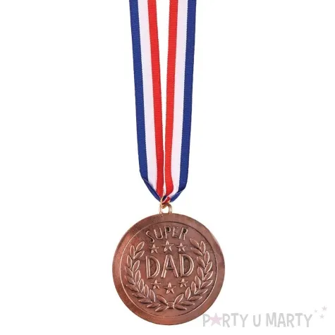 medal super dad brazowy funnyfashion 6 cm