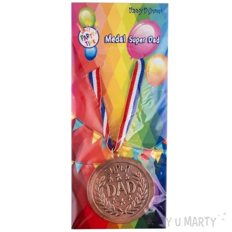 medal super dad brazowy funnyfashion 6 cm