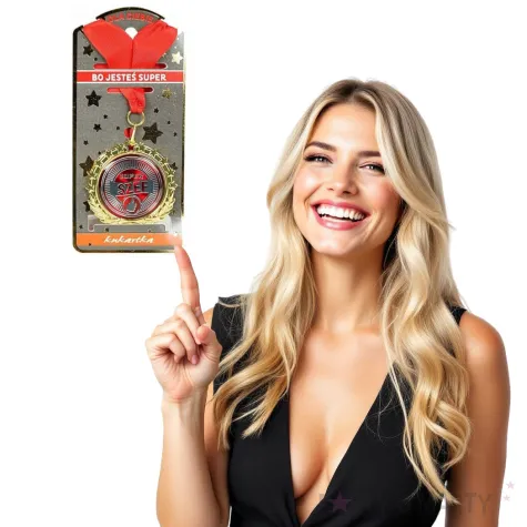 medal super szef czerwony topgift