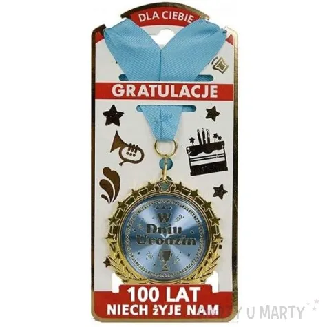 medal w dniu urodzin srebrny topgift