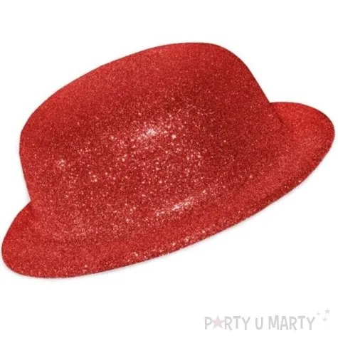 melonik brokat classic czerwony