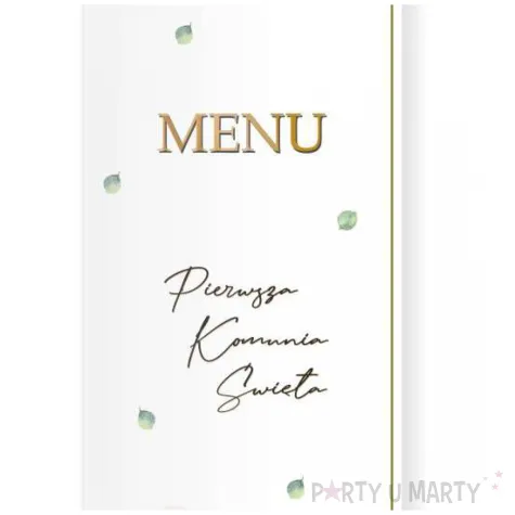 menu jadlospis komunia swieta eukaliptus z hostia 29 5 x 10 5 cm 3 szt