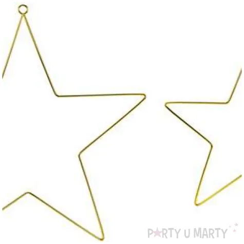 metalowe zawieszki dekoracyjne gwiazdy partydeco