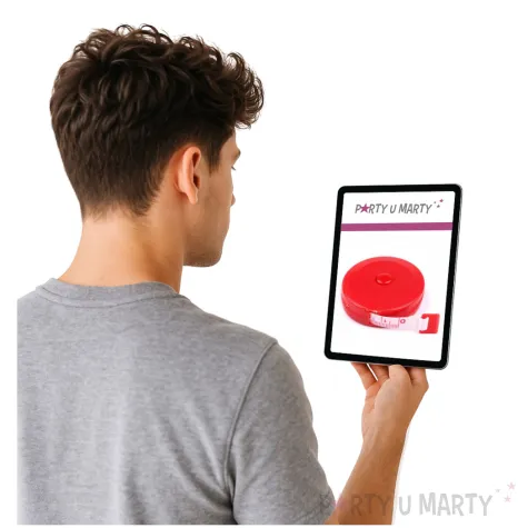 miara krawiecka centymetr samonawijajacy czerwona stoklasa 150 cm