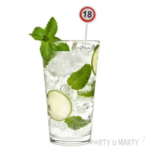 mieszadelka do drinkow 18 traffic birthday 12 szt