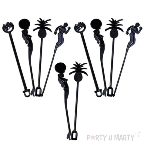 mieszadelka mix czarne 21 cm 10 szt