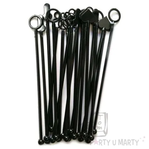 mieszadelka mix czarne 21 cm 20 szt