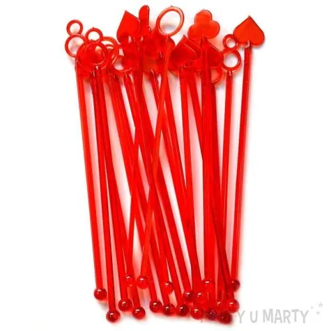 mieszadelka mix czerwone 21 cm 20 szt