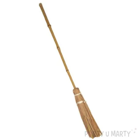 miotla czarownicy bambus i sloma 94 cm