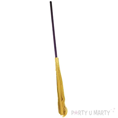 miotla czarownicy brokatowa fioletowy godan 100 cm