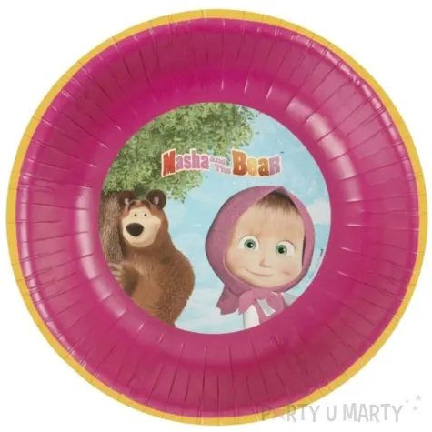 miseczki papierowe masha and the bear smiffys 16 5 cm 8 szt