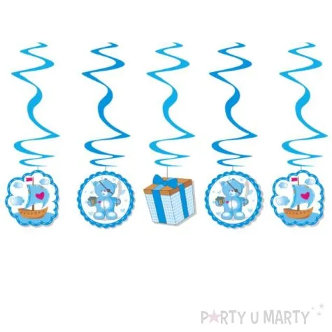 misiowe swiderki niebieskie dlugosc 60cm 1 op