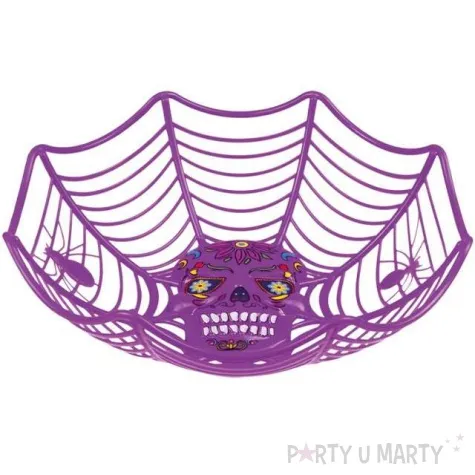 miska pajecza czaszka halloween fioletowa boland 25 cm
