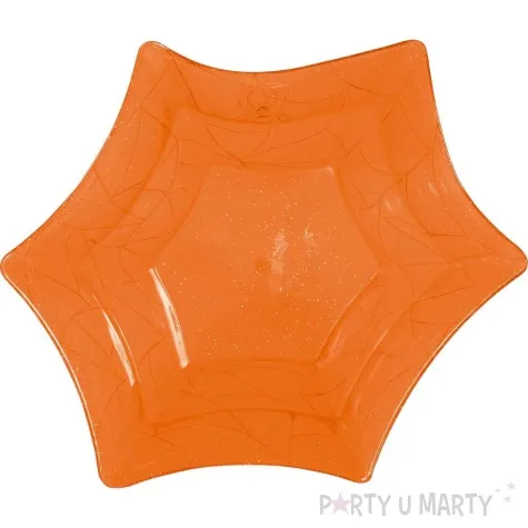 miska pajecza halloween pomaranczowa guirca 30 x 14 cm