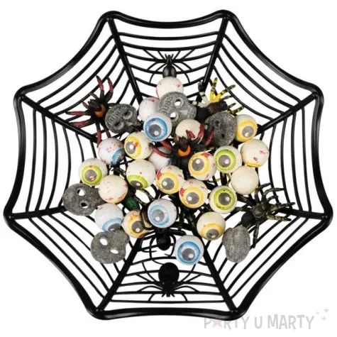 miska pajeczyna halloween czarna boland 27 cm