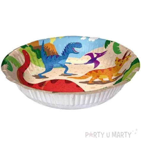 miska papierowa dinozaury fyasa 15 cm 6 szt