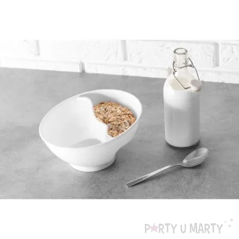 miska sprytna na platki i przekaski biala gadgetmaster 22 cm