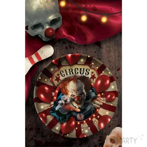 miska straszny klaun cyrk halloween guirca 27 cm