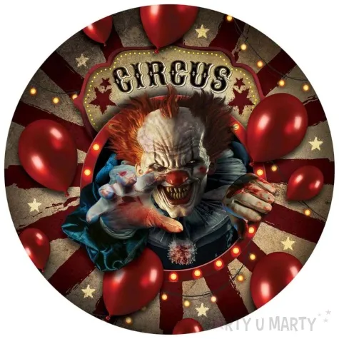 miska straszny klaun cyrk halloween guirca 27 cm