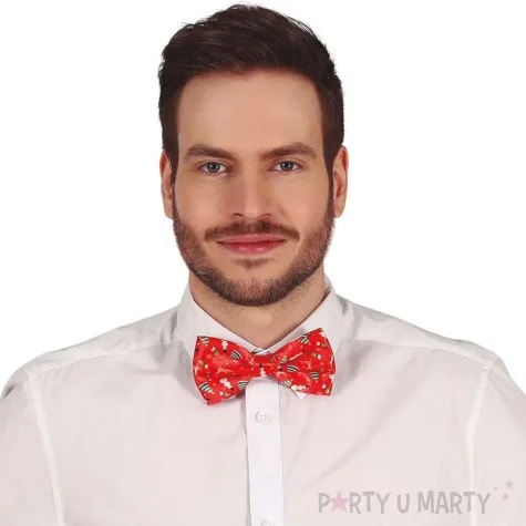 mucha balwanki choinki i renifery czerwony guirca