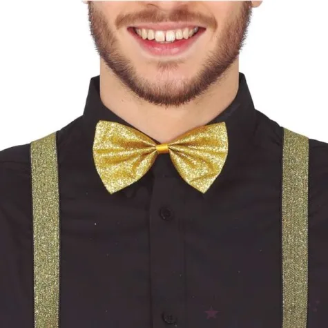 mucha brokatowa zlota guirca