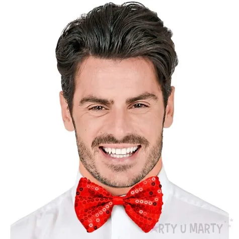 mucha cekinowa czerwony widmann