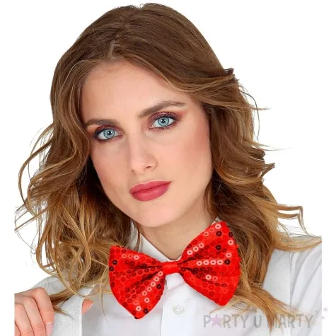 mucha cekinowa czerwony widmann