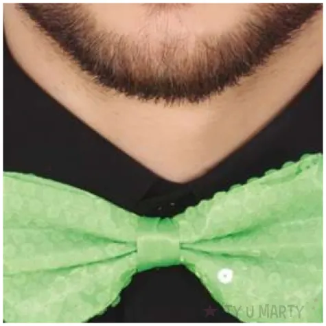 mucha cekinowa zielona guirca