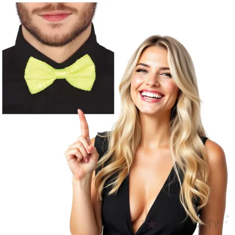 mucha cekinowa zolta guirca