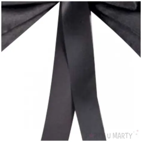 mucha damska kokardka z kamea czarna carnival toys