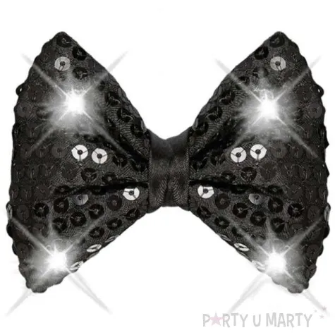 mucha deluxe led czarna cekinowa widmann